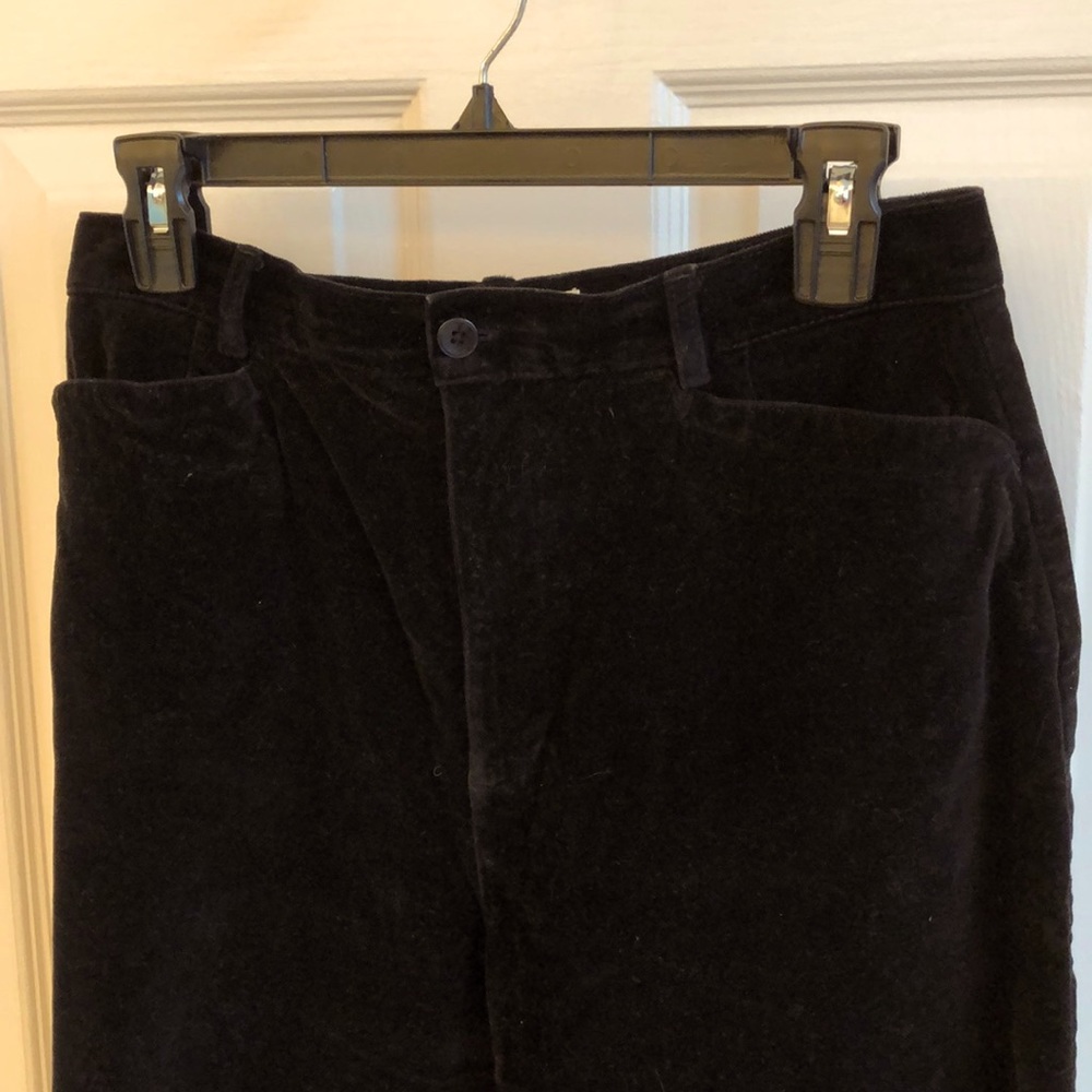 Classic Black Velvet Jeans Size 12 Talbots